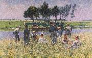 Emile Claus The Picknick Spain oil painting artist